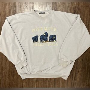 Brandy Melville Yosemite Sweatshirt in Light Blue. One Size Fits Most